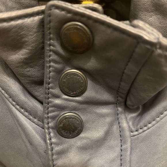 Vintage Yvessaintlaurent grey leather jacket. I just took it to the cleaners. - Picture 4 of 12